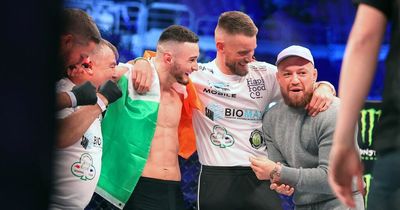 Conor McGregor gets in cage in surprise appearance at Dublin event