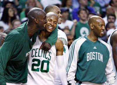 WATCH: Have Celtics alumni Kevin Garnett and Ray Allen squashed their feud?