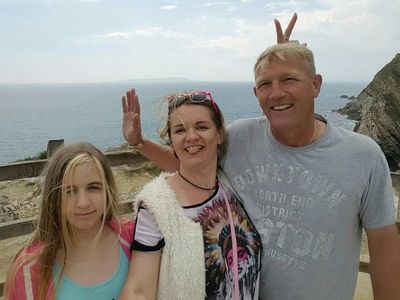 ‘A child running from bombs’: UK couple fear for teenager fleeing Russian attack on Ukraine