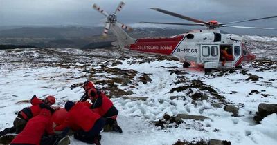 Helicopter mountain rescue after man suffers suspected heart attack on Goatfell