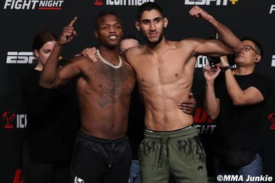 UFC Fight Night 202 weigh-in highlights, faceoffs and photo gallery