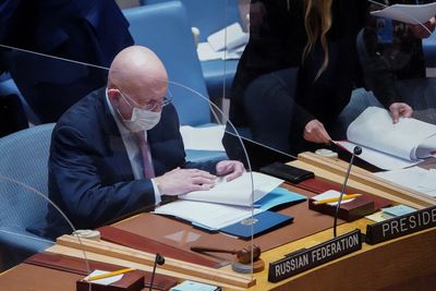 Russia vetoes U.N. Security action on Ukraine; China, India abstain