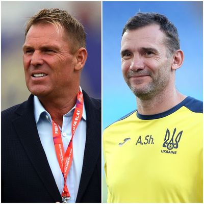 Shane Warne sends ‘lots of love to my mate’ Andriy Shevchenko over Ukraine