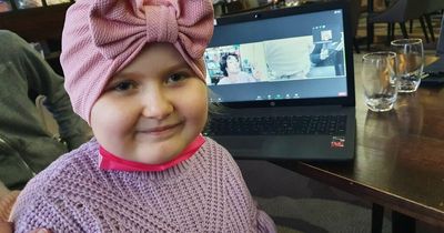 Little Scots girl with leukaemia asks Cobra Kai star to marry her in heartwarming video call with actor
