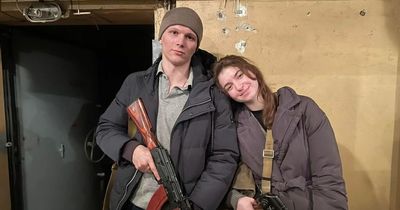Ukraine couple marry under fire then join fight to defend country hours after wedding