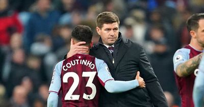 Steven Gerrard support amid Aston Villa flak as Philipe Coutinho lifts lid on Premier League reunion