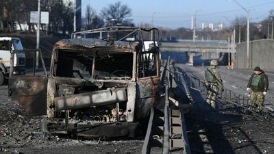 In photos: Ukrainian forces fight Russian advance on Kyiv