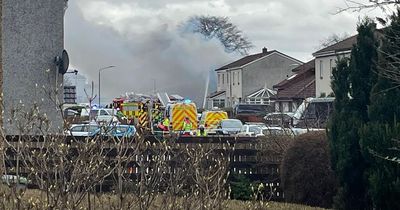 Man rushed to hospital after Larbert house explosion as fire crews tackle flames