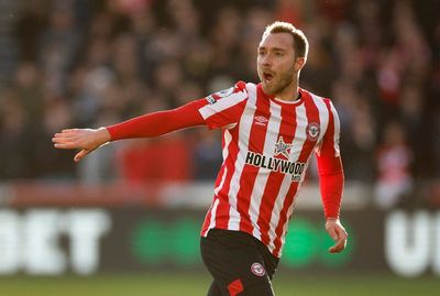 Christian Eriksen makes return to professional football for Brentford eight months after collapse