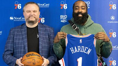 Daryl Morey Reacts to James Harden’s 76ers Debut: ‘That Was a Good One’