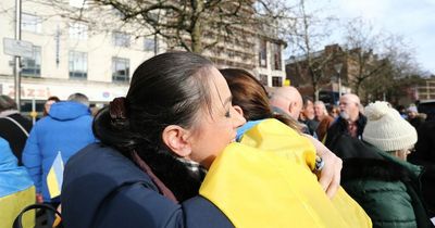 Hundreds turn out as Greater Manchester sends love and solidarity to Ukraine