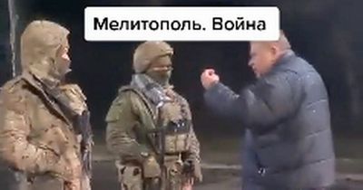 Grandpa in Ukraine blasts invading troops and asks 'what the f*** are you doing'