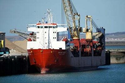 Russian cargo ship seized by French officials in English Channel