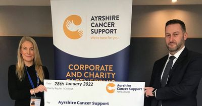 Ayrshire firm strengthens its backing for cancer charity