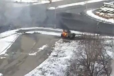 Terrifying footage shows Russians advance into Kharkiv