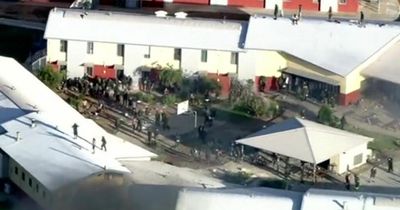 Prison riot breaks out as inmates turn violent and start fires in cells