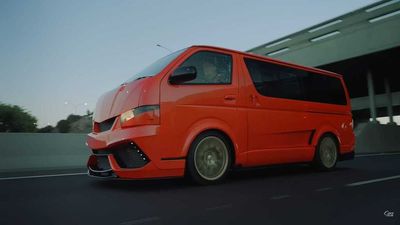 This Toyota Hiace Packs A Twin-Turbo V12 Behind The Seats