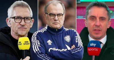 Gary Lineker and Gary Neville give contrasting views on Marcelo Bielsa's Leeds sacking