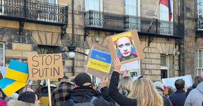 Scots tell Putin ‘loud and clear’ to end invasion of Ukraine at Edinburgh protest