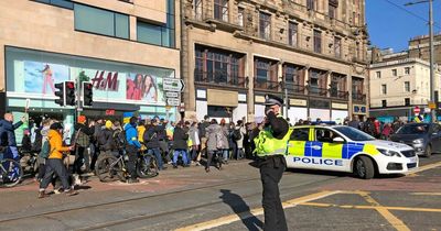 Edinburgh city centre at standstill as protestors march in solidarity with Ukraine