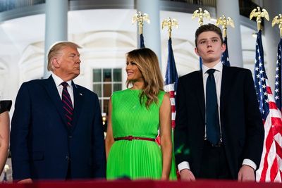 Trump jokes his teenage son Barron knows how to hack into his computer