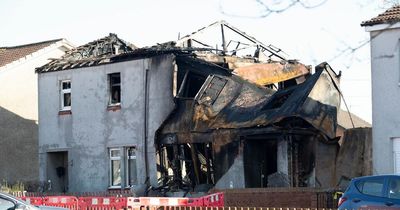 Larbert 'gas explosion' aftermath as devastating images show home burnt out