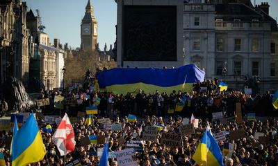 Thousands gather in cities across the UK in support of Ukraine