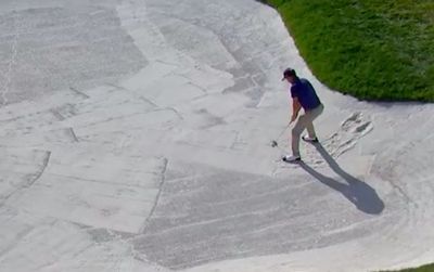 A PGA Tour player used his putter to get out of a bunker it went horribly wrong for him