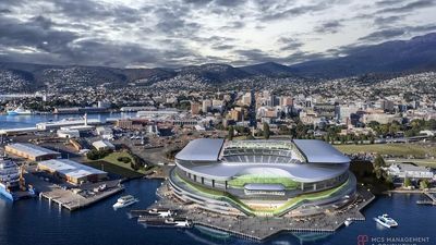 Tasmanian government to reveal plans for a new AFL stadium near Hobart's Macquarie Point