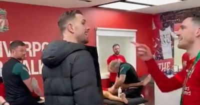 Andy Robertson's dressing room jibe at Jordan Henderson after Liverpool's penalty triumph