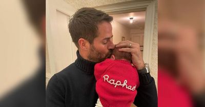 Jamie Redknapp and baby Raphael celebrate Liverpool Carabao Cup win in adorable snap