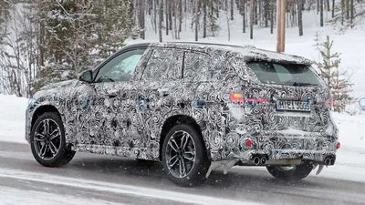 2023 BMW X1 M35i Spied Out In The Cold With Four Exhaust Tips