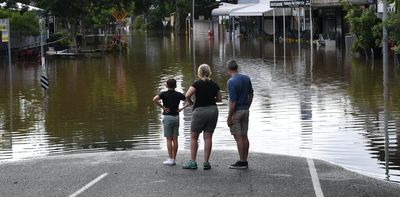 Don't go wading in flood water if you can help it. It's health a risk for humans – and dogs too