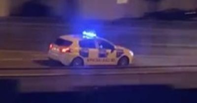 Woman in serious condition after falling out of Mercedes van