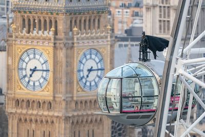 Batman performs daring stunt on London Eye