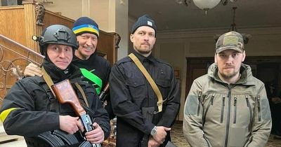 Oleksandr Usyk takes up arms in Ukraine amid Russia war as boxer joins defence effort