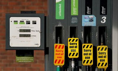 UK petrol prices pass ‘grim milestone’ of 150p for first time
