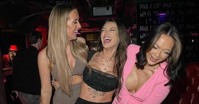 Faye Winter gets worse for wear with Love Island pals Sharon Gaffka and Abigail Rawlings