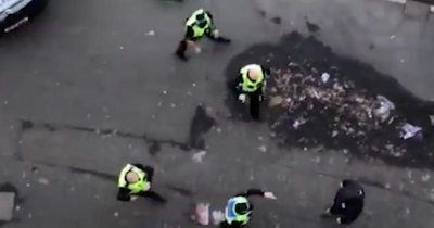 Scots cops injured before Rangers v Motherwell match after missile thrown at police van
