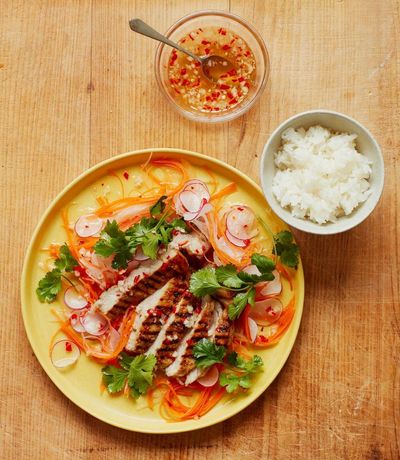 Thomasina Miers’ recipe for lemongrass pork chops with nuoc cham