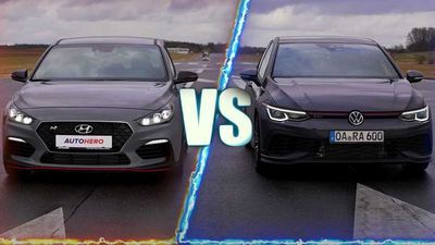 Watch VW Golf GTI Clubsport Drag Race Hyundai i30 N