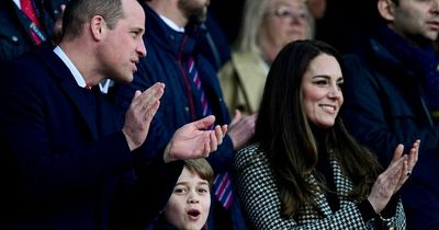 Royal fans delighted as Prince George sings tribute to the Queen at rugby match