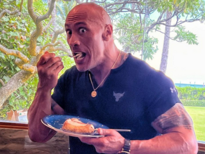 This is what “cheat meal king” Dwayne Johnson has for Sundays