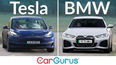 Video Looks At How The BMW i4 Stacks Up Against Tesla Model 3
