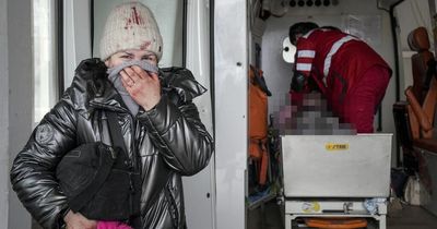 Russia Ukraine war: Blood-soaked mum clutches child's scarf as medics fail to save her