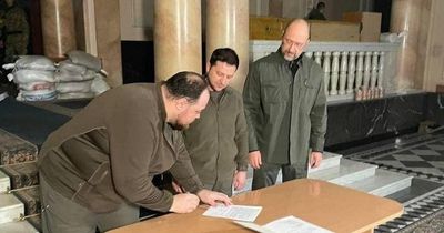 Ukraine in formal request to join the EU after Vladimir Putin's Russia invades