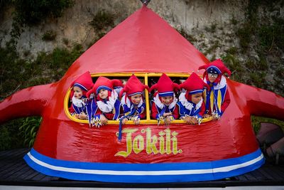 Folk, harlequins part of Venezuela's German town carnival