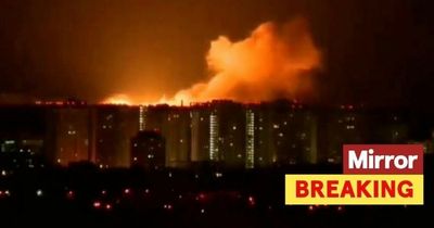Huge blast rocks Kyiv as Ukrainians scramble to reach shelters after Russian attack