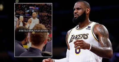LeBron James snaps back at heckler during LA Lakers game - 'Shut your a** up!'
