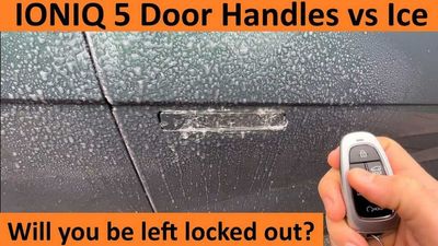 Watch This Hyundai Ioniq 5 Door Handles Vs Ice Test